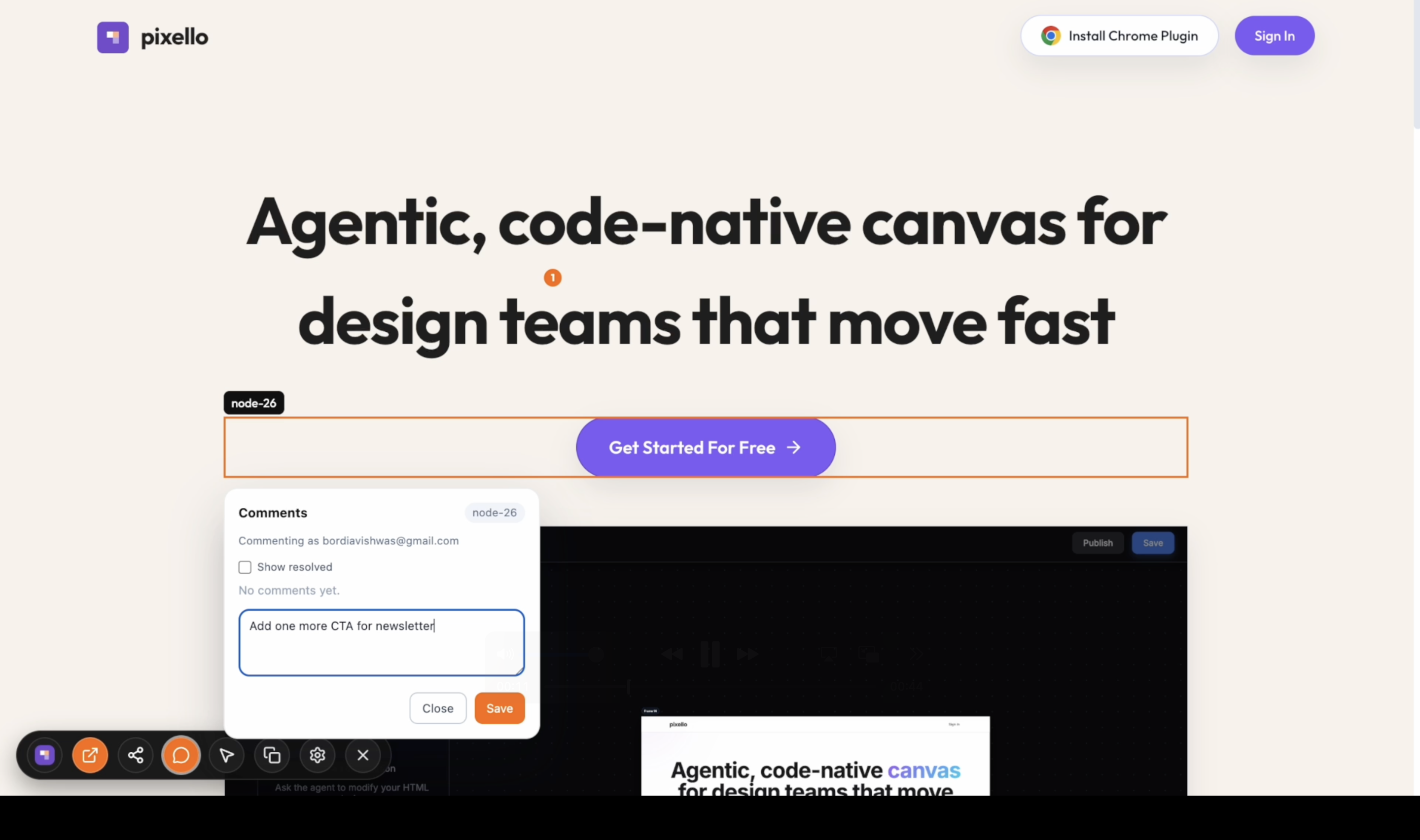 Capture feedback on live or local sites